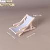Plastic Foldable Beach Chair Model Mini Doll Summer Vacation Chair  For OB11 Doll