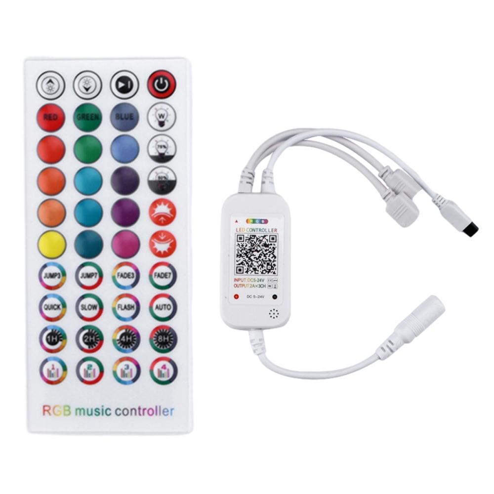 40 Keys LED Light Dimming Controller Single/Double Head Intelligent APP Voice Activated Bluetooth Music Dimming Controller