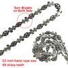 53In Hand Rope Chain Saw Sharp Manual Tree Limb Chain Saw 68 Teeth Folding Pocket Rope Chainsaw Tree Cutting Tool for Gardening
