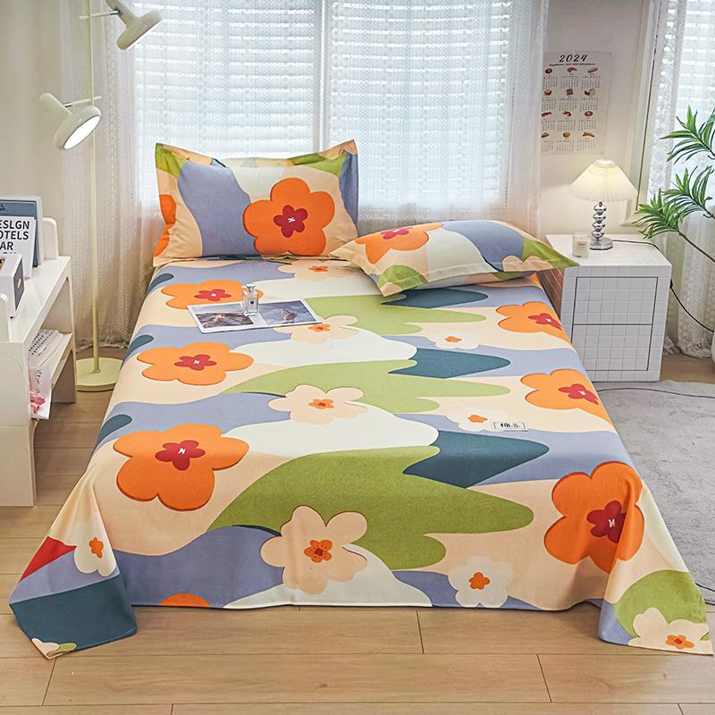 

Хлопковая простыня для двуспальной кровати, однотонная, однотонная, одинарная/полуторная/королевская, плоские простыни, домашнее постельное белье 160x230cm 1pc