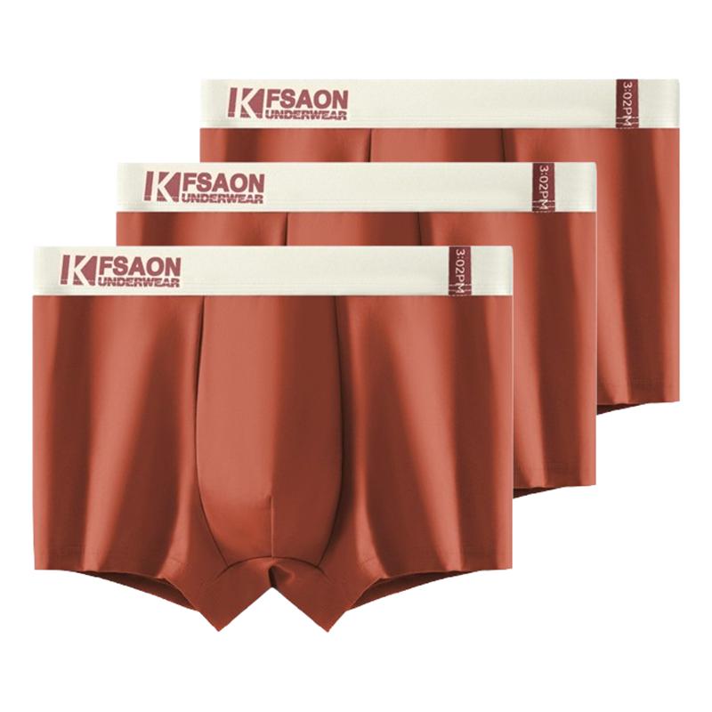3 Pcs Men's Boxer Briefs Shorts Undies Underwear Breathable Undershorts Panties Boy Big Underpants L XL XXL 3XL 4XL