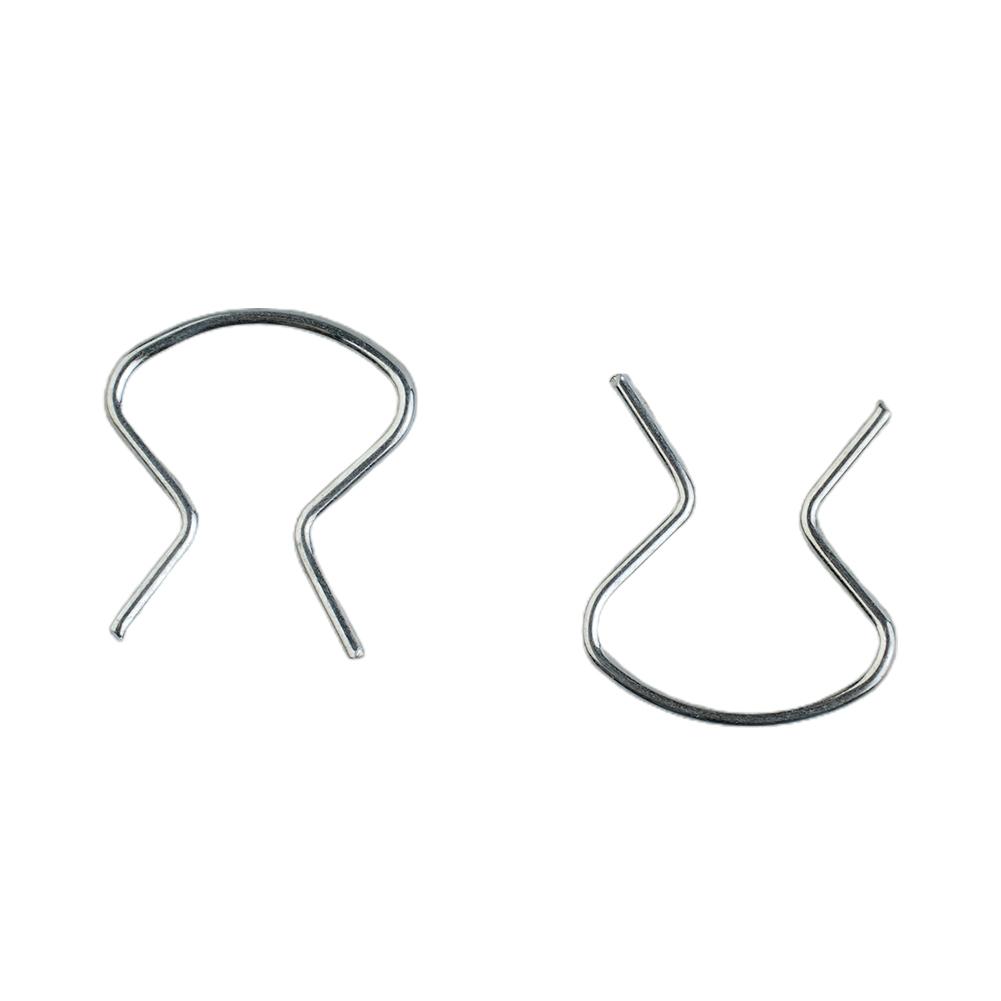 Left Horseshoe Clips Plastic Right Sliver Zinc Plated 2288