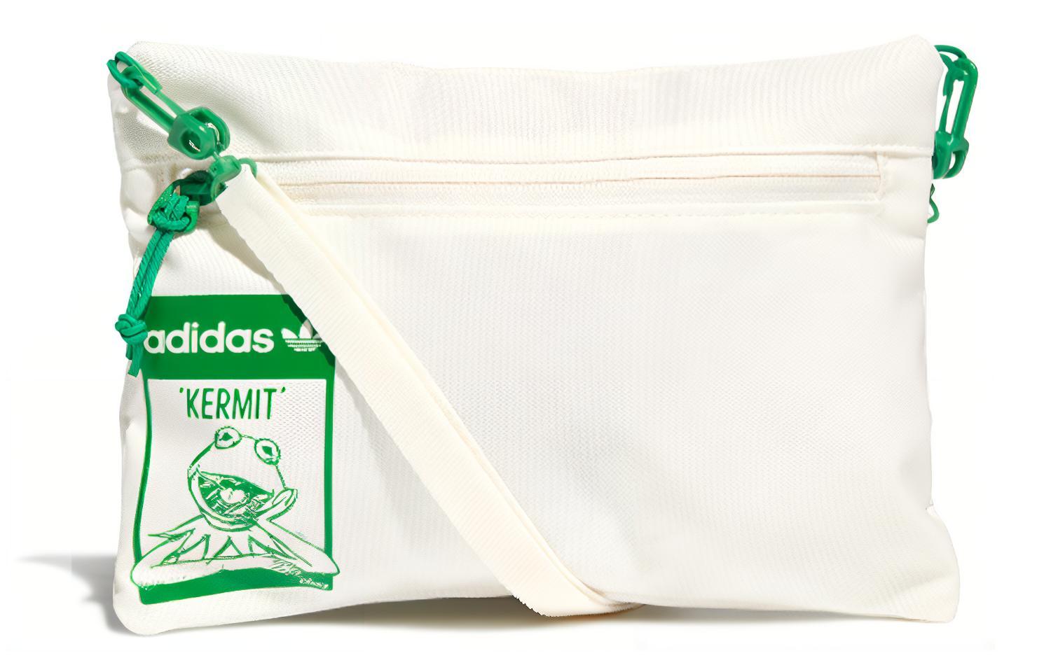 Adidas Originals Trefoil Disney X Disney Collaboration Polyester Crossbody Bags Regular Unisex White & Green GN3210