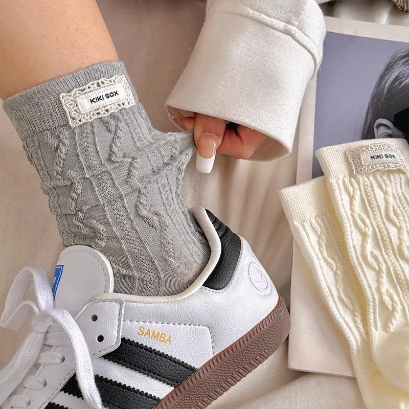 5 Pairs of Women's Summer Fashion Pure Cotton Tube Pile Socks
