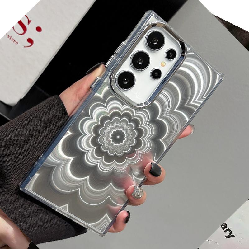 Fashion Laser Flowers Case for Samsung Galaxy S26 Ultra S25 S24 FE S23 S22 S21 Plus A57 A37 A17 A07 A56 A36 A16 Case Cover Soft TPU Phone Back Cases