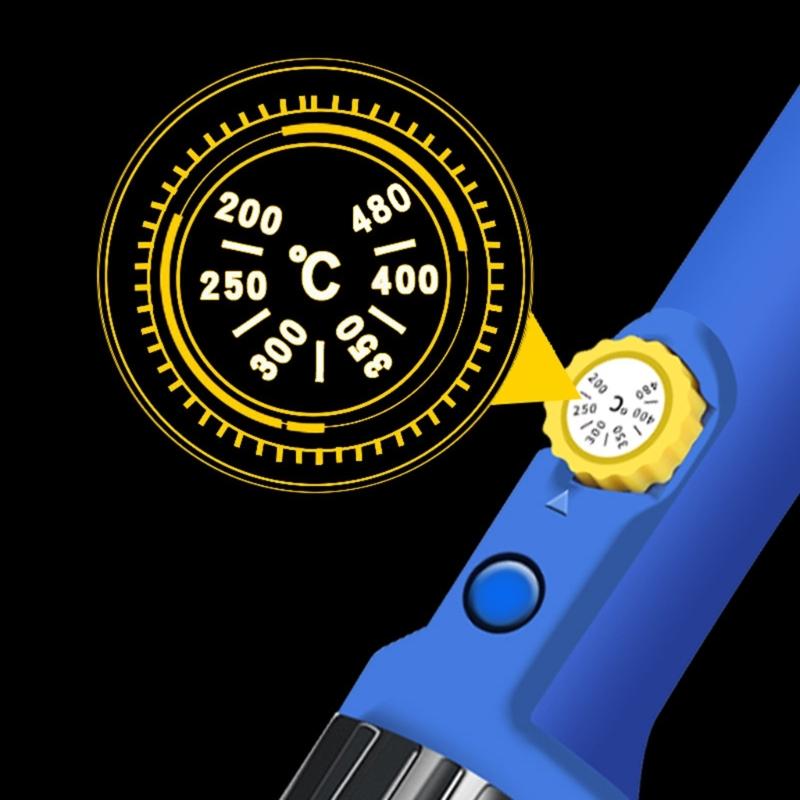 Soldering Iron Kits 60W 110V Upgraded Digital Electric Soldering Kits 200-480℃ Adjustable Temperature Welding Tool