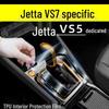 Jetta VS5/VS7 Interior Decorative Sticker for Models 19-25: Screen, Console, Gear Shift Protection.