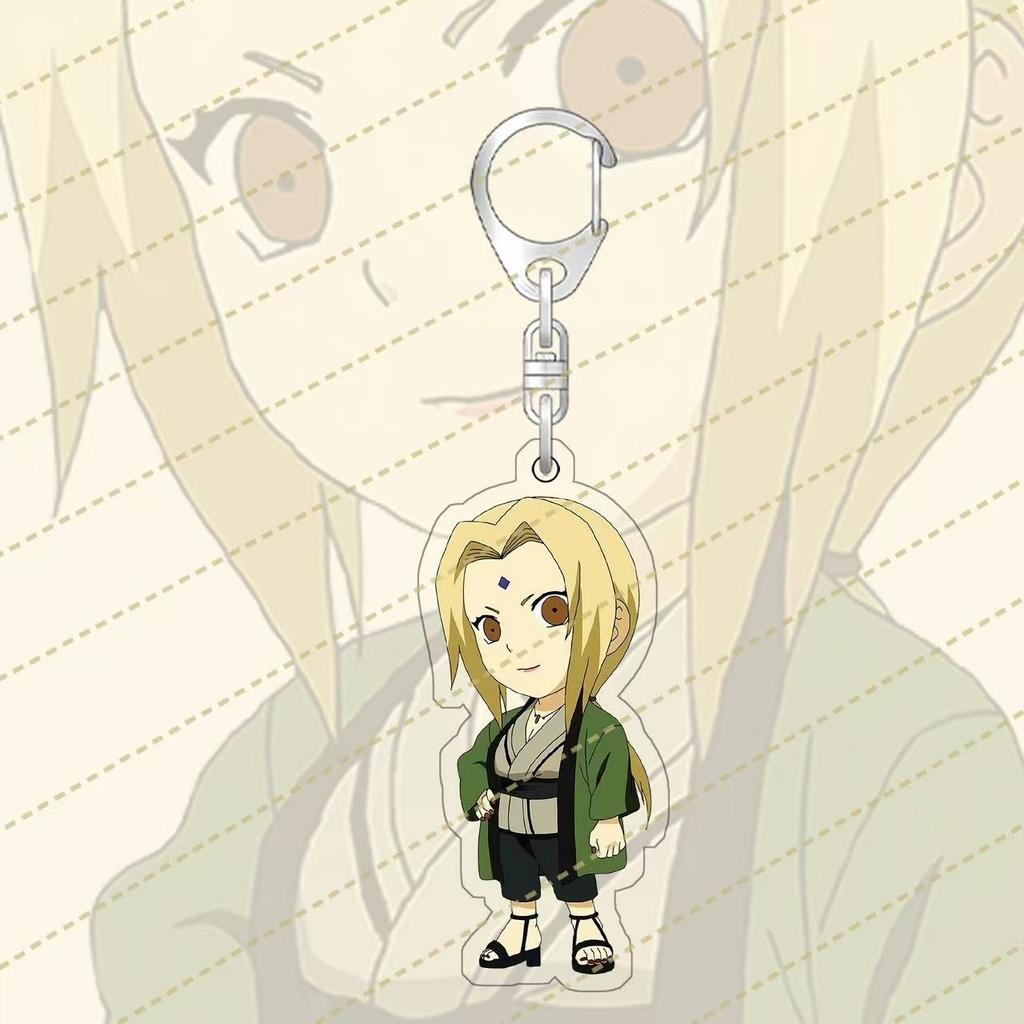 Anime Naruto Acrylic Keychain Accessaries Uzumaki Naruto Cartoon Keyring