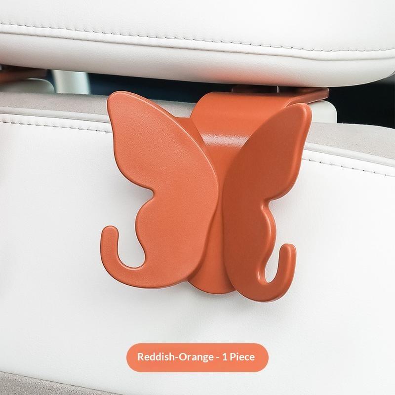 Butterfly Shaped Car Headrest Hooks Sturdy Build Easy Install For Hanging Bags Groceries Daily Trips