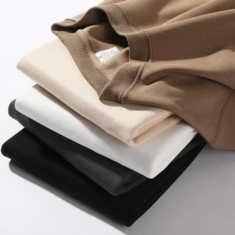 Kvinner Menn Uformell hettegenser Ensfarget genser Mote Vinter Høst Uformell gensere Pullover Streetwear