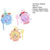 Kids Magnetic Bead Keychain Toy Fine Motor Skills Portable Toddlers Boys Girls Educational Mini Cartoon Animal Moving Bead Game Machine