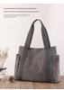 2025 Women's Large Canvas Tote: Fashionable, Artistic, and Simple Design with Single Shoulder Strap