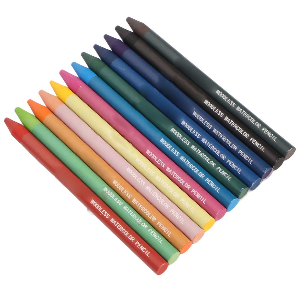 Colored Pencil Set 12 Colors Watercolor Core Water Soluble Eco Friendly Painting Pencils for Art