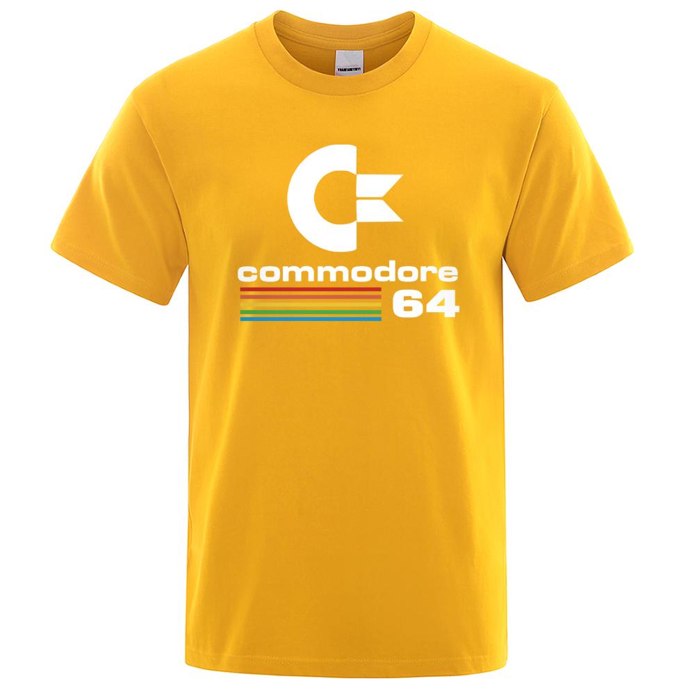 Volná pánská trička Summer Commodore 64 Tričko s potiskem C64 SID Amiga Retro Cool Design Street Tričko s krátkým rukávem Top Tričko Bavlna