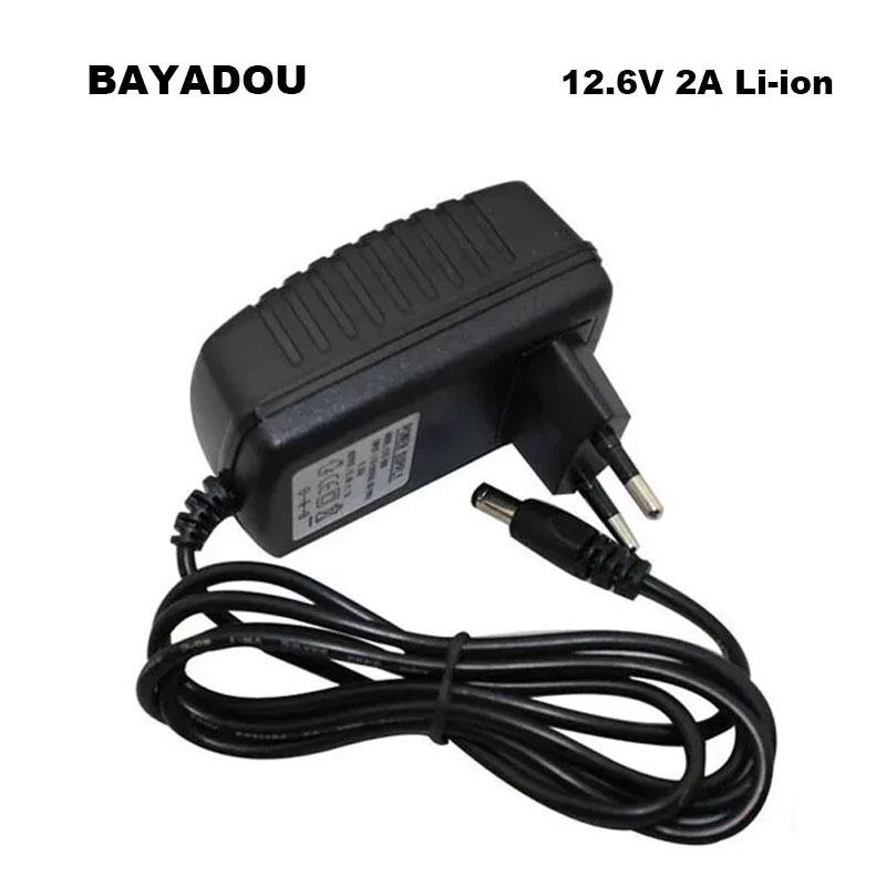 12.6V 2A 1A 3A Lithium Li-ion Lipo Charger 12V Wall Charger For 3S 10.8V 11.1V 12 V Volt monitor LED Light Battery DC Connector EU