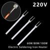 Adjustable Temperature Electric Soldering Iron Heater 220V 80W 60W 100W Ceramic Internal Heating Element for 908 908S Solder