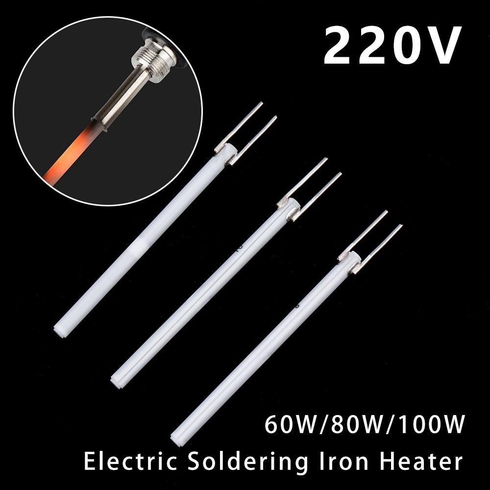Adjustable Temperature Electric Soldering Iron Heater 220V 80W 60W 100W Ceramic Internal Heating Element for 908 908S Solder