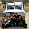 3D Johnny Hallyday bedruckte Bettwäsche-Sets exquisites Bettwaren-Set Bettbezug Steppbett-Set Bettwäsche-Set Luxus Geburtstagsgeschenk