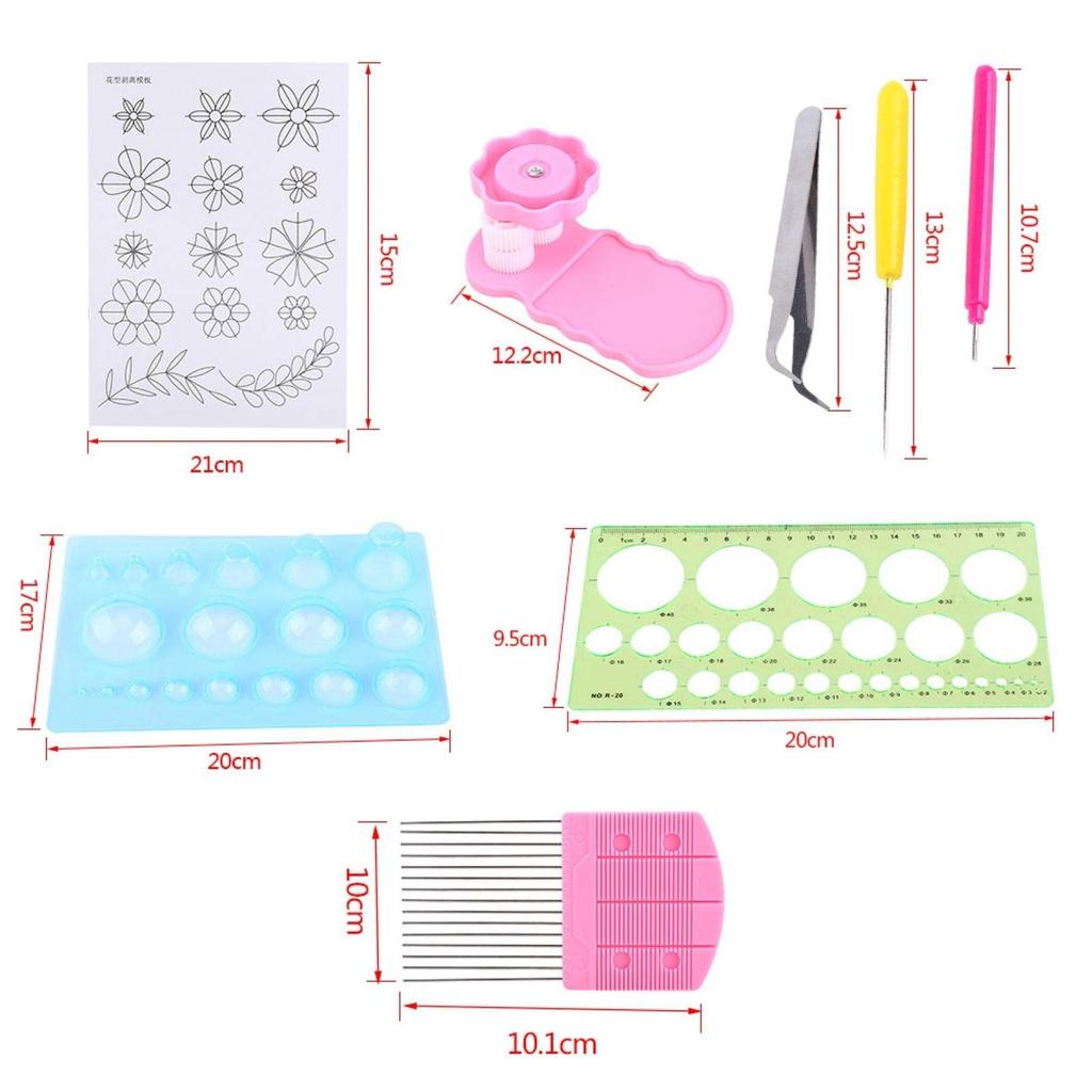 Papier-Quilling-Set, Papier-Quilling, Papier-Werkzeuge, DIY-Bastel-Quilling-Werkzeuge, Hobby, Kunstblumen, Handarbeit, Hobbys, Zeitvertreib, Kinder, Erwachsene