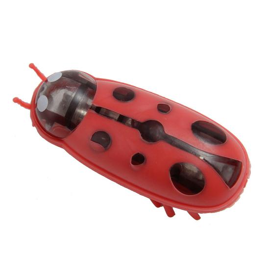 Pet Cats Kitten Cute Ladybug Shape Electronic Robotic Insect Interactive Toy
