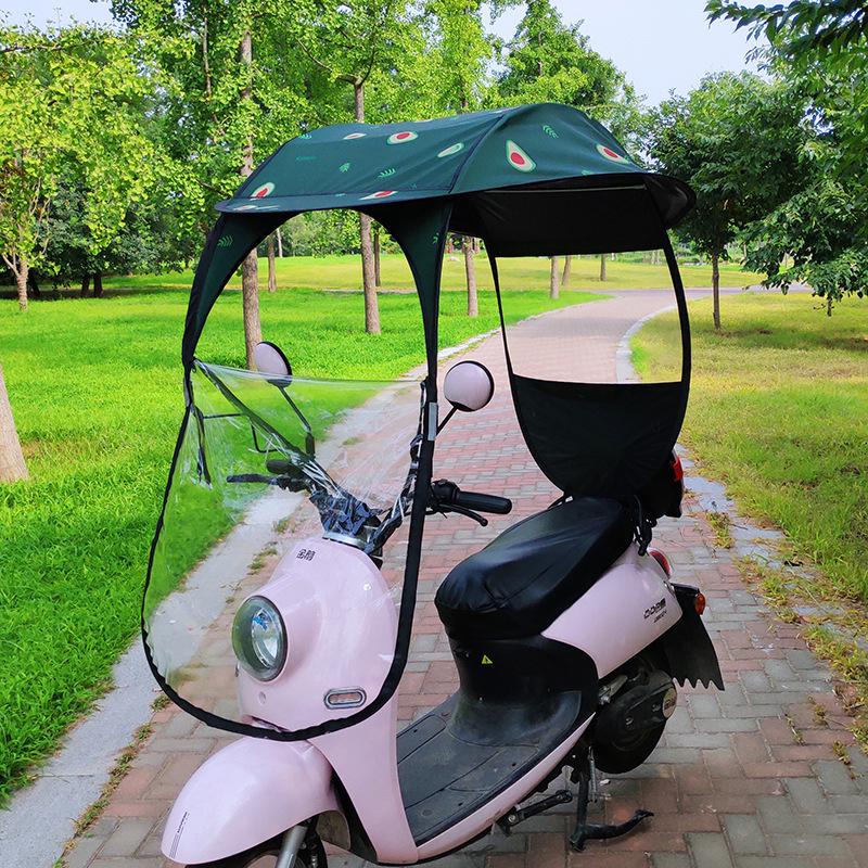 Electric Bicycle & Motorcycle Rainproof Windproof Canopy Shelter