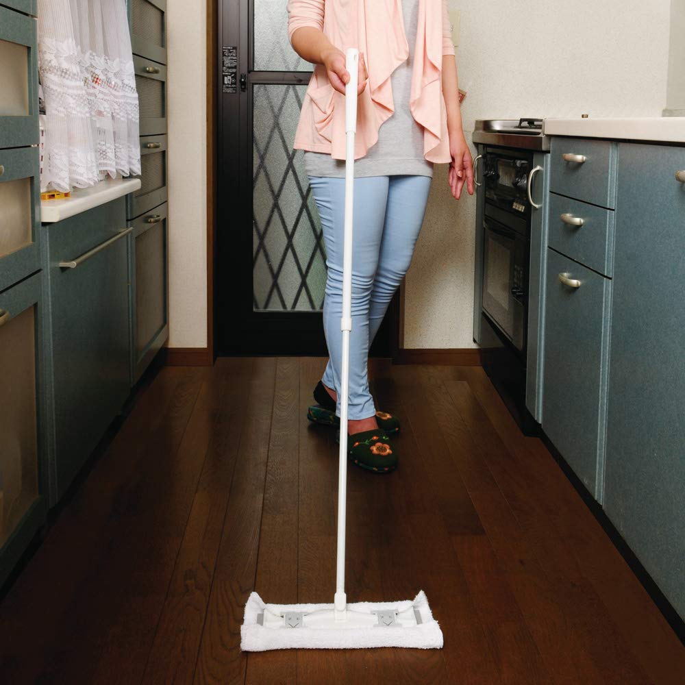 Azuma Bodenwischer kann sowohl mit Tüchern als auch mit Socken verwendet werden Wischbreite Stiellänge ausziehbar kann verwendet werden, um Ihre eigenen Tücher oder Socken zu befestigen FL267