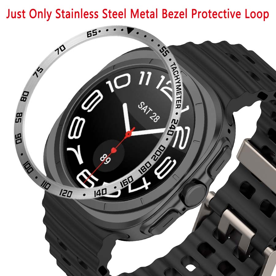 Pro Samsung Galaxy Watch 7 Ultra 47mm rámeček Kovový ochranný kryt Kryt Pro Galaxy Watch Ultra Protector Shell příslušenství