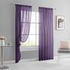 1pc Modern Solid Colour Sheer Curtain, Rod Pocket Curtains for Living Room Bedroom, Home Decoration, French Window Screen