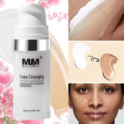 Fond de teint liquide changeant de couleur, crème anti-cernes hydratante, contrôle du sébum, éclaircissant, blanchissant, imperméable, longue durée, cosmétique