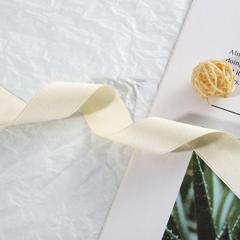Double-Sided Matte Webbing Thickened Polyester-Cotton Jewelry Trophy Decorative Accessories Bow Colored Ribbon