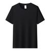 Herren Sommer Reiner Baumwolle Einfarbig Lässig Rundhals Kurzarm Locker Atmungsaktiv T-Shirt Paar Oberteil