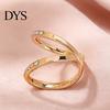 Elegant Scarf Clip Rhinestone Ring, Minimalist Double-Ring Neckerchief Slide, Decorative Durable Clasp Women Wrap Holder for Shirts Scarves Shawls