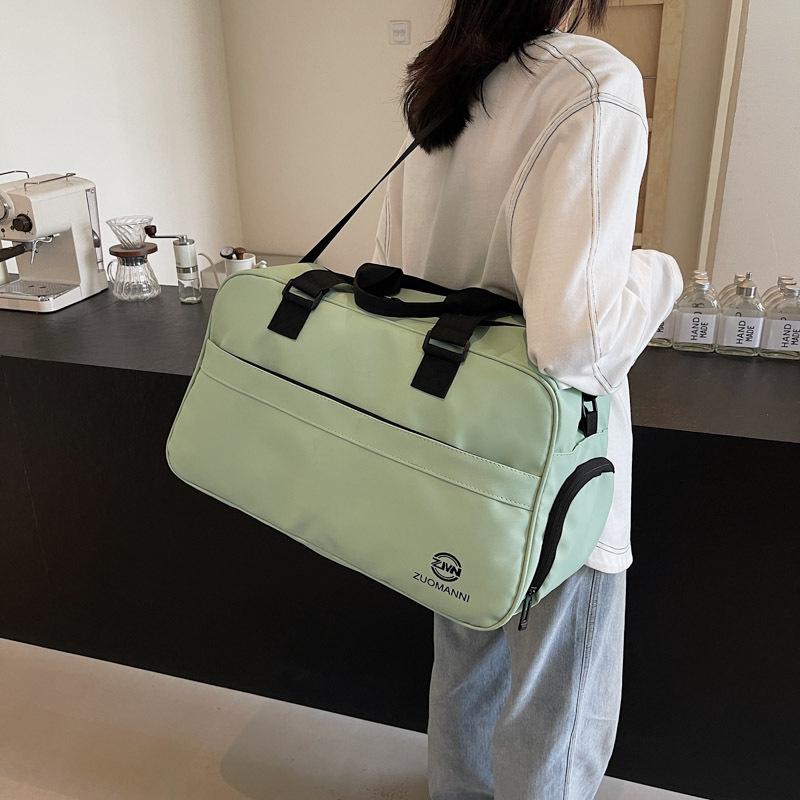 Men's and Women's Sports Training Bags with Dry and Wet Separation, Simple and Casual Fitness Bags with Shoe Compartments, Hand-held Travel Bags