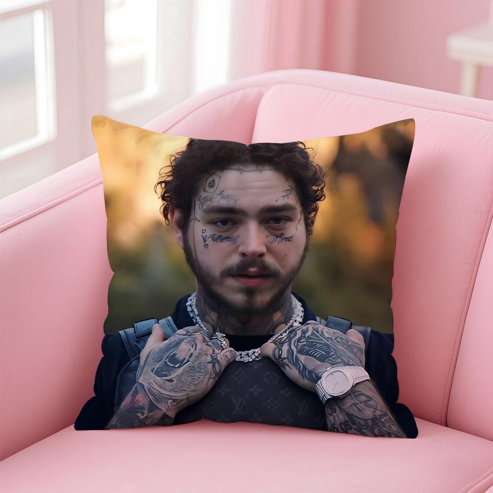P-Post Malones Singer Hot Cushion Cover Comfortable Reversible Pillow Cover Ideal For Car Sofa Bedroom & Beyond