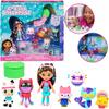 Gabby's Dollhouse Party Set 7 Figures Pandyś Mermaid Cat Fairy Cat Act.
