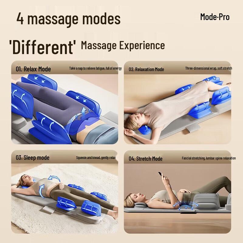 CHIGO Full Body Massage Mat with Heat and Airbag Kneading CN plug (adapter included)