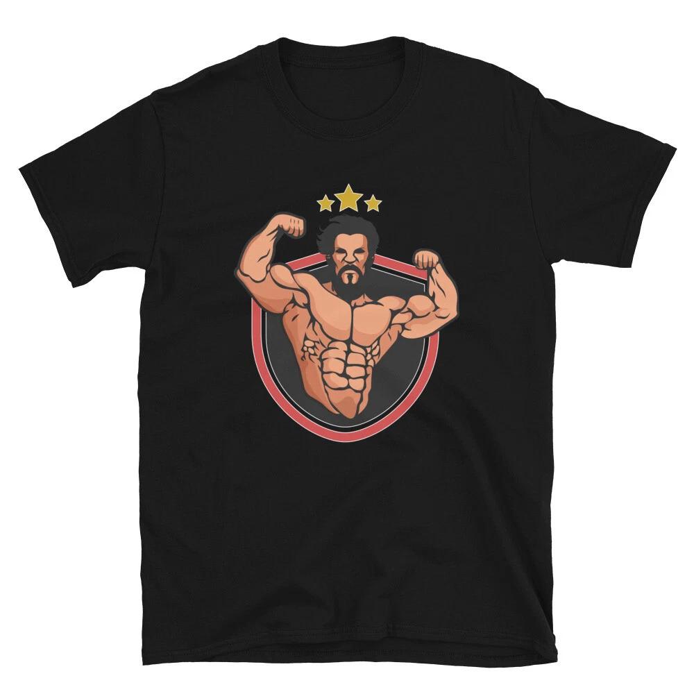 Beard Flex Bearded Muscle Gym T-Shirt L