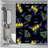 1pc Cartoon Printed Shower Curtain | Batman, Superman, Flash - Privacy Curtain, Home Partition Door Curtain, Bathroom Divider