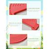 Silicon Strainer, Plastic Drainer Strainers Pot Funnel Half Moon Shape Food Filter Board Sieve Draining
