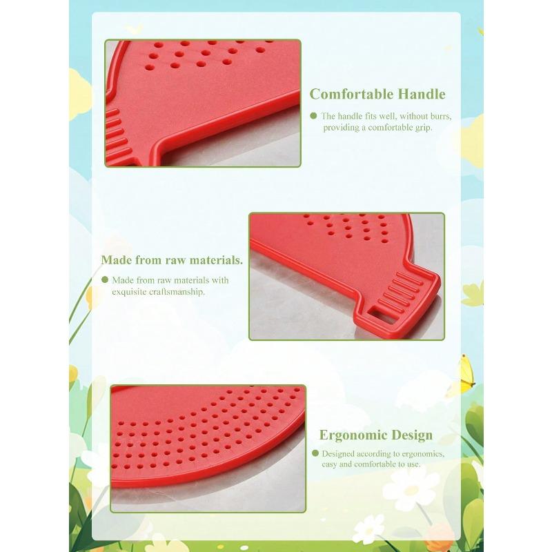 Silicon Strainer, Plastic Drainer Strainers Pot Funnel Half Moon Shape Food Filter Board Sieve Draining