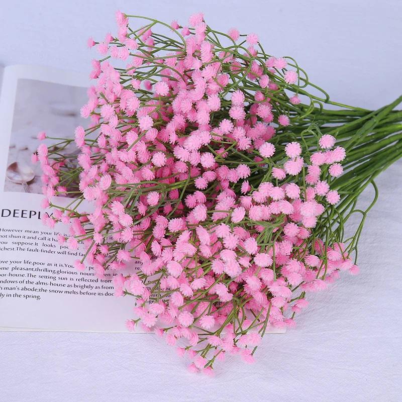 Branch Plastic Artificial Full Sky Stars Flowers Bouquet Multiple Colors 63cm Party Wedding Room Table Decorative Fake Plant