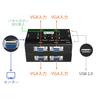 MT-VIKI KVM Switch, VGA 4-Port, USB 2.0, [4 Dedicated Cables Included], Keyboard/Mouse/Monitor Sharing, Control 4 PCs, No Power Supply Required, Manua