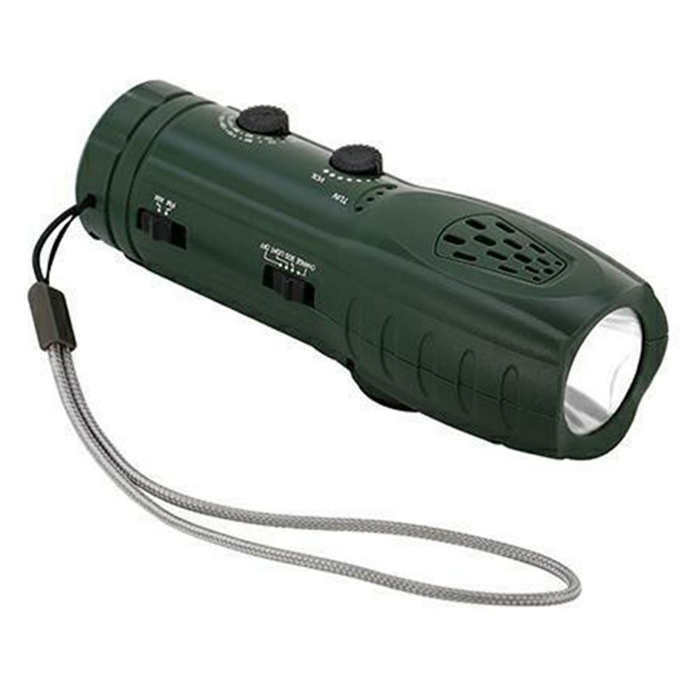 

RD361 Уличное Кемпинговое Альпинистское Радио AM/FM с Ручным Приводом Светодиодный Фонарик Пауэрбанк Green