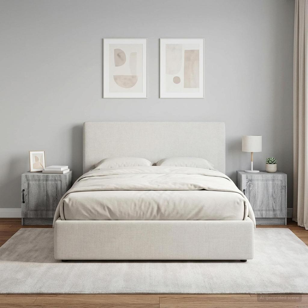 Nightstand 2 pcs Grey Sonoma 43 x 34.5 x 47 cm Particleboard