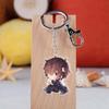 Portachiavi Acrilico Anime Dazai Cosplay Ciondolo Cartone Animato Accessori