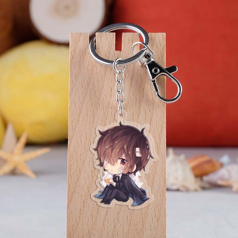 Portachiavi Acrilico Anime Dazai Cosplay Ciondolo Cartone Animato Accessori