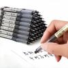 10PCS Needle Type Gel Pens Black Blue Red Ink Straight Liquid Pen Kawaii Stationery School Office Supplies