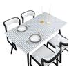 Modern Simple Pvc Waterproof, Oil-Proof And Anti-Scalding Leave-In Tablecloth Coffee Table Cloth Dining Table Mat Soft Glass Internet Celebrity