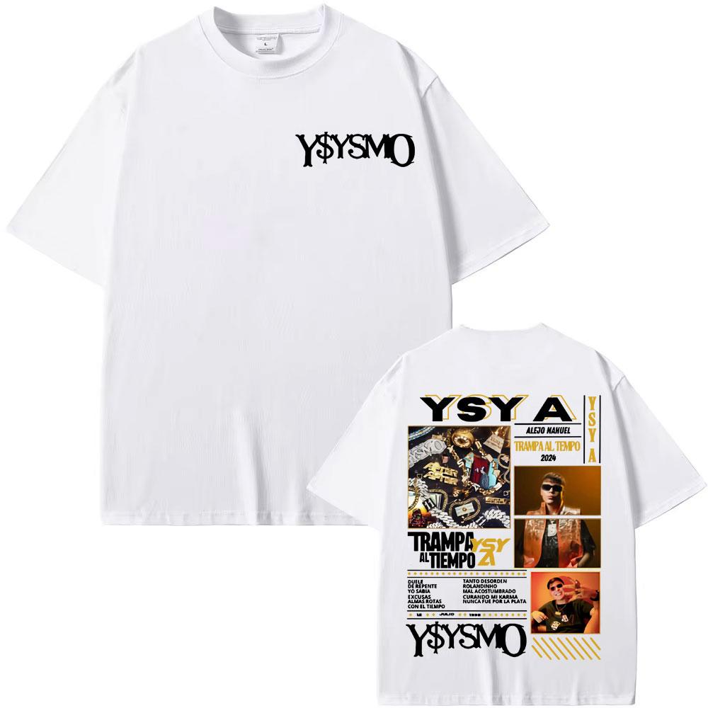 Rapper Ysy A Trampa Al Tiemopo Album Tour 2025 T Shirts Men Women Retro Fashion Gothic Tshirt Casual Cotton High Quality T Shirt