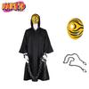 Akatsuki Naruto Tobi Uchiha Obito Robe Cloak Mask Cosplay Halloween Costume
